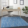 image:imageNourison Home Grafix Red 6 x 9 Area Rug Modern Botanical  Bed Room Living Room Dining Room Kitchen Easy Clean Non Shedding 6x9Light Blue