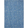 image:imageNourison Home Grafix Red 6 x 9 Area Rug Modern Botanical  Bed Room Living Room Dining Room Kitchen Easy Clean Non Shedding 6x9Light Blue