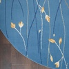 image:imageNourison Home Grafix Red 6 x 9 Area Rug Modern Botanical  Bed Room Living Room Dining Room Kitchen Easy Clean Non Shedding 6x9Light Blue