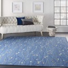 image:imageNourison Home Grafix Red 6 x 9 Area Rug Modern Botanical  Bed Room Living Room Dining Room Kitchen Easy Clean Non Shedding 6x9Light Blue