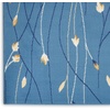 image:imageNourison Home Grafix Red 6 x 9 Area Rug Modern Botanical  Bed Room Living Room Dining Room Kitchen Easy Clean Non Shedding 6x9Light Blue
