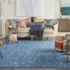 image:imageNourison Home Grafix Red 6 x 9 Area Rug Modern Botanical  Bed Room Living Room Dining Room Kitchen Easy Clean Non Shedding 6x9Light Blue