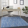 image:imageNourison Home Grafix Red 6 x 9 Area Rug Modern Botanical  Bed Room Living Room Dining Room Kitchen Easy Clean Non Shedding 6x9Light Blue