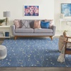 image:imageNourison Home Grafix Red 6 x 9 Area Rug Modern Botanical  Bed Room Living Room Dining Room Kitchen Easy Clean Non Shedding 6x9Light Blue