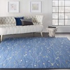 image:imageNourison Home Grafix Red 6 x 9 Area Rug Modern Botanical  Bed Room Living Room Dining Room Kitchen Easy Clean Non Shedding 6x9Light Blue