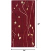 image:imageNourison Home Grafix Red 6 x 9 Area Rug Modern Botanical  Bed Room Living Room Dining Room Kitchen Easy Clean Non Shedding 6x9Red