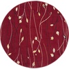 image:imageNourison Home Grafix Red 6 x 9 Area Rug Modern Botanical  Bed Room Living Room Dining Room Kitchen Easy Clean Non Shedding 6x9Red