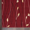 image:imageNourison Home Grafix Red 6 x 9 Area Rug Modern Botanical  Bed Room Living Room Dining Room Kitchen Easy Clean Non Shedding 6x9Red