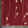 image:imageNourison Home Grafix Red 6 x 9 Area Rug Modern Botanical  Bed Room Living Room Dining Room Kitchen Easy Clean Non Shedding 6x9Red