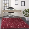image:imageNourison Home Grafix Red 6 x 9 Area Rug Modern Botanical  Bed Room Living Room Dining Room Kitchen Easy Clean Non Shedding 6x9Red