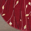 image:imageNourison Home Grafix Red 6 x 9 Area Rug Modern Botanical  Bed Room Living Room Dining Room Kitchen Easy Clean Non Shedding 6x9Red