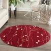 image:imageNourison Home Grafix Red 6 x 9 Area Rug Modern Botanical  Bed Room Living Room Dining Room Kitchen Easy Clean Non Shedding 6x9Red