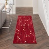 image:imageNourison Home Grafix Red 6 x 9 Area Rug Modern Botanical  Bed Room Living Room Dining Room Kitchen Easy Clean Non Shedding 6x9Red