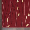 image:imageNourison Home Grafix Red 6 x 9 Area Rug Modern Botanical  Bed Room Living Room Dining Room Kitchen Easy Clean Non Shedding 6x9Red