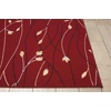 image:imageNourison Home Grafix Red 6 x 9 Area Rug Modern Botanical  Bed Room Living Room Dining Room Kitchen Easy Clean Non Shedding 6x9Red
