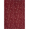 image:imageNourison Home Grafix Red 6 x 9 Area Rug Modern Botanical  Bed Room Living Room Dining Room Kitchen Easy Clean Non Shedding 6x9Red