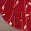 image:imageNourison Home Grafix Red 6 x 9 Area Rug Modern Botanical  Bed Room Living Room Dining Room Kitchen Easy Clean Non Shedding 6x9Red