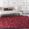 image:imageNourison Home Grafix Red 6 x 9 Area Rug Modern Botanical  Bed Room Living Room Dining Room Kitchen Easy Clean Non Shedding 6x9Red