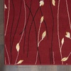 image:imageNourison Home Grafix Red 6 x 9 Area Rug Modern Botanical  Bed Room Living Room Dining Room Kitchen Easy Clean Non Shedding 6x9Red