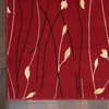image:imageNourison Home Grafix Red 6 x 9 Area Rug Modern Botanical  Bed Room Living Room Dining Room Kitchen Easy Clean Non Shedding 6x9Red