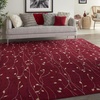 image:imageNourison Home Grafix Red 6 x 9 Area Rug Modern Botanical  Bed Room Living Room Dining Room Kitchen Easy Clean Non Shedding 6x9Red