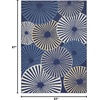 image:imageNourison Home Grafix White 3 x 5 Area Rug  Easy Clean Non Shedding Bed Room Living Room Dining Room Kitchen 3 x 5Navy