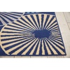 image:imageNourison Home Grafix White 3 x 5 Area Rug  Easy Clean Non Shedding Bed Room Living Room Dining Room Kitchen 3 x 5Navy