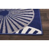 image:imageNourison Home Grafix White 3 x 5 Area Rug  Easy Clean Non Shedding Bed Room Living Room Dining Room Kitchen 3 x 5Navy