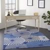 image:imageNourison Home Grafix White 3 x 5 Area Rug  Easy Clean Non Shedding Bed Room Living Room Dining Room Kitchen 3 x 5Navy