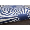 image:imageNourison Home Grafix White 3 x 5 Area Rug  Easy Clean Non Shedding Bed Room Living Room Dining Room Kitchen 3 x 5Navy