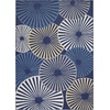 image:imageNourison Home Grafix White 3 x 5 Area Rug  Easy Clean Non Shedding Bed Room Living Room Dining Room Kitchen 3 x 5Navy