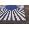 image:imageNourison Home Grafix White 3 x 5 Area Rug  Easy Clean Non Shedding Bed Room Living Room Dining Room Kitchen 3 x 5Navy