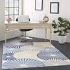 image:imageNourison Home Grafix White 3 x 5 Area Rug  Easy Clean Non Shedding Bed Room Living Room Dining Room Kitchen 3 x 5White