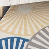 image:imageNourison Home Grafix White 3 x 5 Area Rug  Easy Clean Non Shedding Bed Room Living Room Dining Room Kitchen 3 x 5White