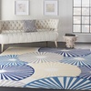 image:imageNourison Home Grafix White 3 x 5 Area Rug  Easy Clean Non Shedding Bed Room Living Room Dining Room Kitchen 3 x 5White