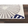 image:imageNourison Home Grafix White 3 x 5 Area Rug  Easy Clean Non Shedding Bed Room Living Room Dining Room Kitchen 3 x 5White