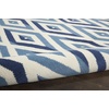 image:imageNourison Home Grafix White Blue 53 x Round Area Rug  Easy Clean Non Shedding Bed Room Living Room Dining Room Kitchen 5 x RoundWhite Blue