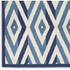 image:imageNourison Home Grafix White Blue 53 x Round Area Rug  Easy Clean Non Shedding Bed Room Living Room Dining Room Kitchen 5 x RoundWhite Blue