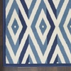image:imageNourison Home Grafix White Blue 53 x Round Area Rug  Easy Clean Non Shedding Bed Room Living Room Dining Room Kitchen 5 x RoundWhite Blue