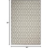 image:imageNourison Home Grafix White Blue 53 x Round Area Rug  Easy Clean Non Shedding Bed Room Living Room Dining Room Kitchen 5 x RoundWhiteGrey