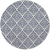 image:imageNourison Home Grafix White Blue 8 x Round Area Rug  Easy Clean Non Shedding Bed Room Living Room Dining Room Kitchen 8 x Round