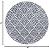 image:imageNourison Home Grafix White Blue 8 x Round Area Rug  Easy Clean Non Shedding Bed Room Living Room Dining Room Kitchen 8 x Round