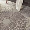 image:imageNourison Home Graphic Illusions Grey 79 x 1010 Area Rug  Easy Clean Non Shedding Bed Room Living Room Dining Room Kitchen 8 x 11Grey