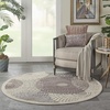 image:imageNourison Home Graphic Illusions Grey 79 x 1010 Area Rug  Easy Clean Non Shedding Bed Room Living Room Dining Room Kitchen 8 x 11Grey