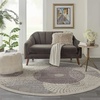 image:imageNourison Home Graphic Illusions Grey 79 x 1010 Area Rug  Easy Clean Non Shedding Bed Room Living Room Dining Room Kitchen 8 x 11Grey