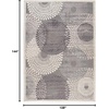 image:imageNourison Home Graphic Illusions Grey 79 x 1010 Area Rug  Easy Clean Non Shedding Bed Room Living Room Dining Room Kitchen 8 x 11Grey
