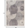 image:imageNourison Home Graphic Illusions Grey 79 x 1010 Area Rug  Easy Clean Non Shedding Bed Room Living Room Dining Room Kitchen 8 x 11Grey
