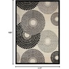 image:imageNourison Home Graphic Illusions Grey 79 x 1010 Area Rug  Easy Clean Non Shedding Bed Room Living Room Dining Room Kitchen 8 x 11Parchment
