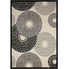 image:imageNourison Home Graphic Illusions Grey 79 x 1010 Area Rug  Easy Clean Non Shedding Bed Room Living Room Dining Room Kitchen 8 x 11Parchment