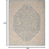 image:imageNourison Home Harbor Ivory Blue 710 x 10 Area Rug  Easy Clean Non Shedding Bed Room Living Room Dining Room Kitchen 8 x 10Ivory Blue